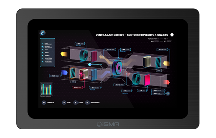 iSMA-D-PD10C-B1 LCD touch display 10,1" size’, 10-point capacitive touch, screen Aspect Ratio 16:9, Resolution 1366x768