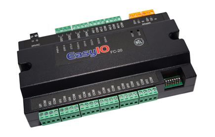 EasyIO-FC-20 Standalone BACnet/Modbus Selectable Controller