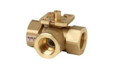 Siemens VBI60 3-port changeover ball valve, internally threaded, PN40